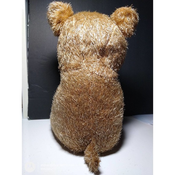 Teddy Bear rubber face vintage stuffed wood wool filled Carnival prize 1950s - Picture 5 of 11